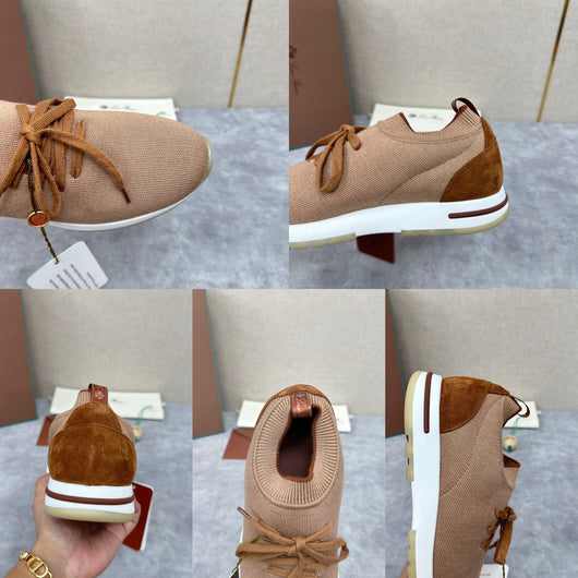 Camel Knit Tonal Low-Top - Men's