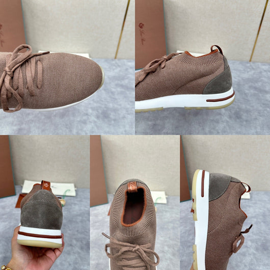 Camel Knit Tonal Low-Top - Men's