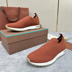Orange Knit Tonal Sock Runner - Men's