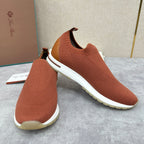 Orange Knit Tonal Sock Runner - Men's