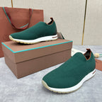 Orange Knit Tonal Sock Runner - Men's