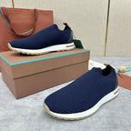 Orange Knit Tonal Sock Runner - Men's