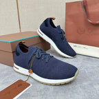 Grey Knit Slip-On Low-Top - Men's