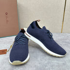 Grey Knit Slip-On Low-Top - Men's