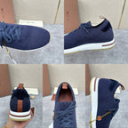 Grey Knit Slip-On Low-Top - Men's