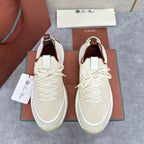 Cream Knit Chunky Sole Runner - Men's