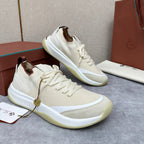 Cream Knit Chunky Sole Runner - Men's