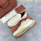 Cream Knit Chunky Sole Runner - Men's