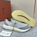 Grey Mesh Panelled Runner - Men's