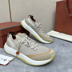 Grey Mesh Panelled Runner - Men's