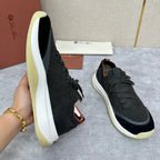 Cream Knit Chunky Sole Runner - Men's