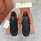 Grey Mesh Panelled Runner - Men's