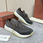 Grey Mesh Panelled Runner - Men's