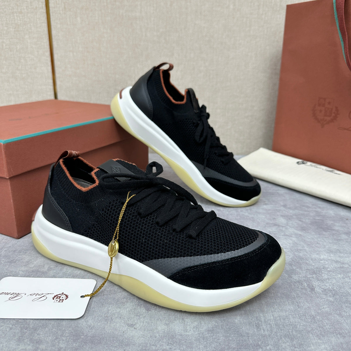 Olive Knit Chunky Sole Runner - Men's