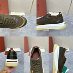 Olive Knit Chunky Sole Runner - Men's