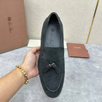 Brown Suede Tassel Loafer - Men's