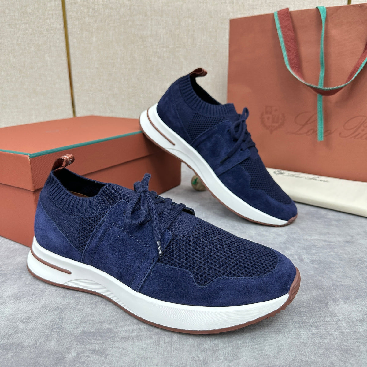Grey Knit Tonal Runner - Men's