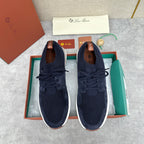 Grey Knit Contrast Sole Runner - Men's