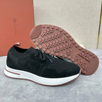 Grey Knit Contrast Sole Runner - Men's
