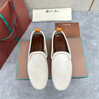 Blue Suede Slip-On Loafer - Men's