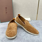 Blue Suede Slip-On Loafer - Men's