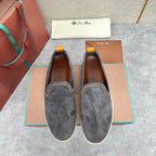 Blue Suede Slip-On Loafer - Men's