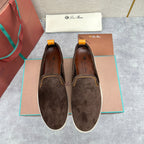 Blue Suede Slip-On Loafer - Men's