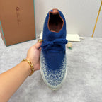Grey Knit Tonal Sock Runner - Men's