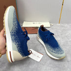 Grey Knit Tonal Sock Runner - Men's