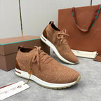 Brown Knit Tonal Sock Runner - Men's