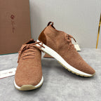 Brown Knit Tonal Sock Runner - Men's