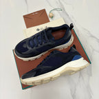 Olive Mesh Panelled Runner - Men's