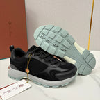 Olive Mesh Panelled Runner - Men's