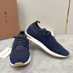 Grey Knit Panelled Runner - Men's