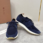 Grey Knit Panelled Runner - Men's