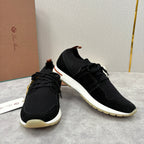 Grey Knit Panelled Runner - Men's