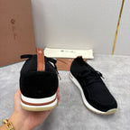 Grey Knit Panelled Runner - Men's