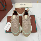 Sand Chocolate Dark Brown and Beige Sneakers - Men's