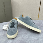 Blue Suede Cupsole Low-Top - Men's
