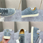 Blue Suede Cupsole Low-Top - Men's