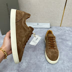 Blue Suede Cupsole Low-Top - Men's