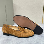 Grey Suede Tassel Loafer - Men's