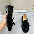 Grey Suede Tassel Loafer - Men's