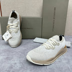 Cream Knit Contrast Sole Runner - Men's
