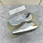 Cream Knit Contrast Sole Runner - Men's