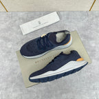 Cream Knit Contrast Sole Runner - Men's