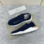 Cream Knit Ribbed Runner - Men's