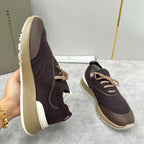 Brown Knit Lug-Sole Runner - Men's