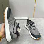 Grey Wool Lug-Sole Runner - Men's