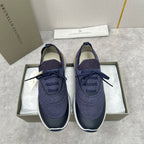 Grey Wool Lug-Sole Runner - Men's
